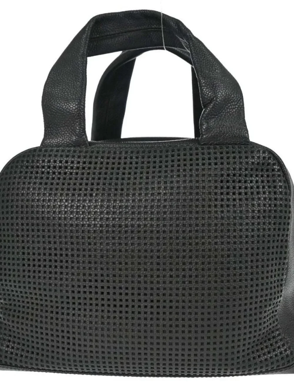 Chanel Black Perforated Calfskin Handbag 179182